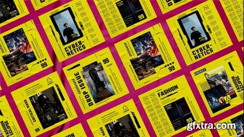 Videohive Microsc Kinetic Vertical Posts 49343362