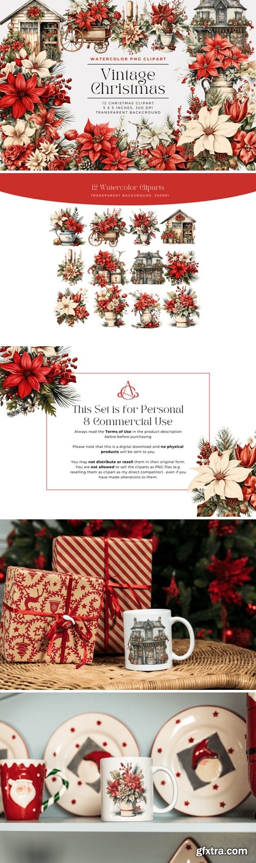 Watercolor Vintage Christmas 74229903 Watercolor Vintage Christmas 74229903
