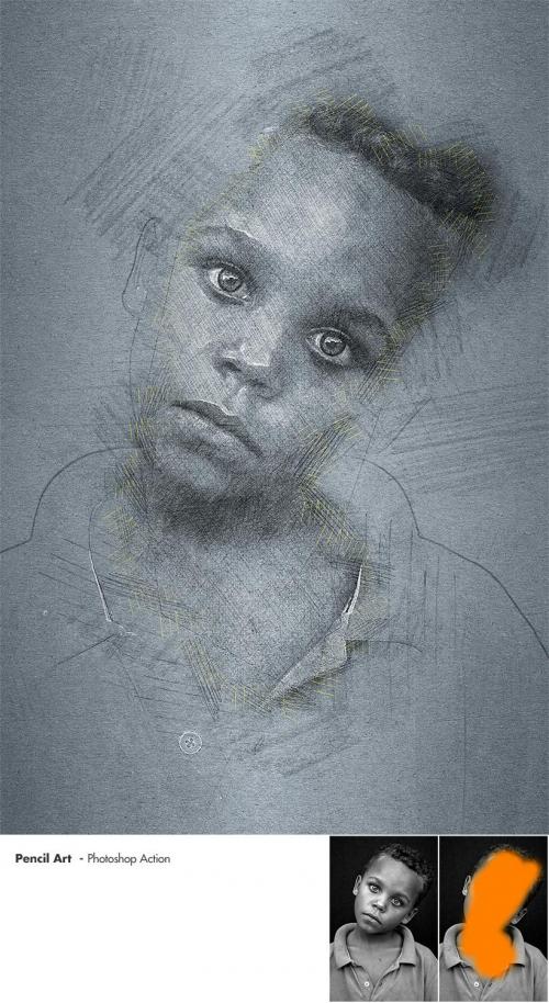 Pencil Art - Photoshop Actions Pencil Art - Photoshop Actions