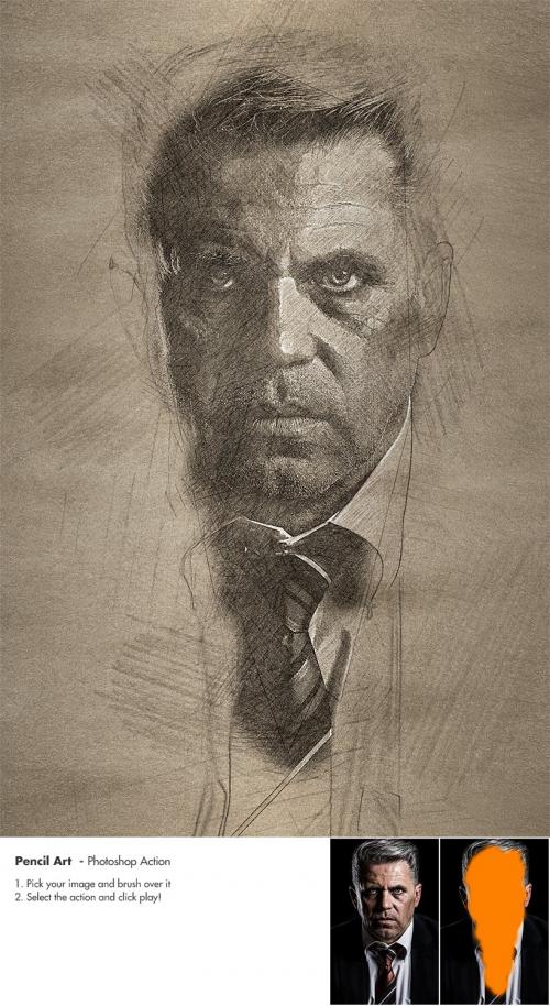 Pencil Art - Photoshop Actions Pencil Art - Photoshop Actions