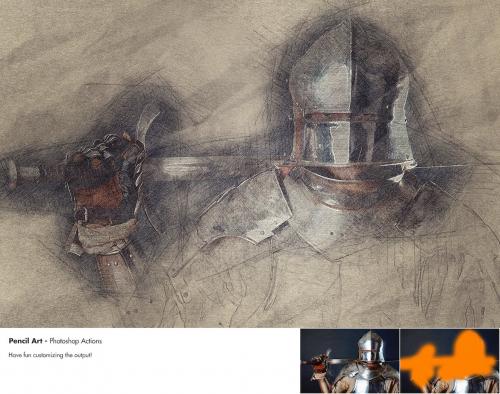 Pencil Art - Photoshop Actions Pencil Art - Photoshop Actions