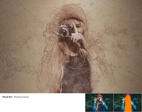 Pencil Art - Photoshop Actions Pencil Art - Photoshop Actions