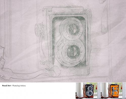 Pencil Art - Photoshop Actions Pencil Art - Photoshop Actions