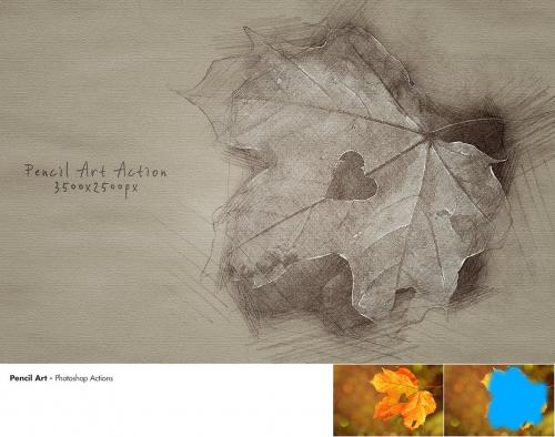 Pencil Art - Photoshop Actions Pencil Art - Photoshop Actions