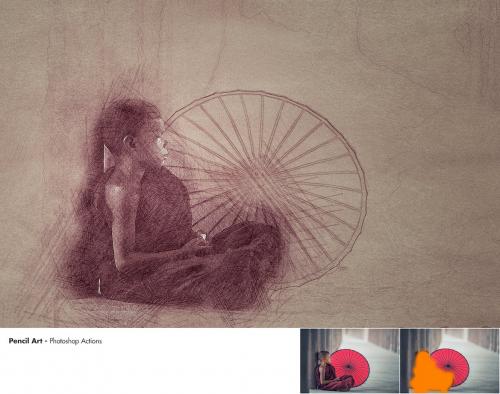 Pencil Art - Photoshop Actions Pencil Art - Photoshop Actions