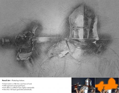 Pencil Art - Photoshop Actions Pencil Art - Photoshop Actions