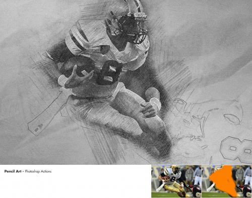 Pencil Art - Photoshop Actions Pencil Art - Photoshop Actions