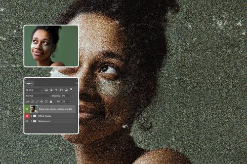 Scribble Art Photo Effect Scribble Art Photo Effect