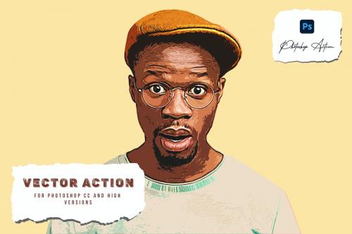 Vector Art Photoshop Action Vector Art Photoshop Action