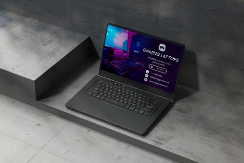 Gaming Laptop Mockup
