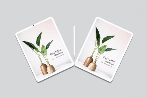 Clay Tablet Mockup Clay Tablet Mockup