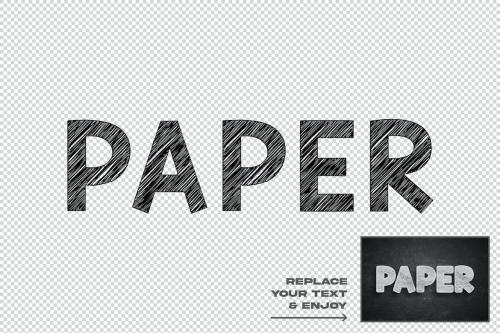 Paper Editable Editable Text Effect