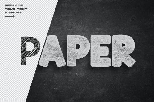 Paper Editable Editable Text Effect