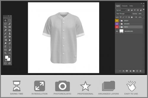 Baseball Jersey Mockup - 3 PSD'S Baseball Jersey Mockup - 3 PSD'S