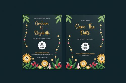 Borange Wedding Invitation Template Borange Wedding Invitation Template