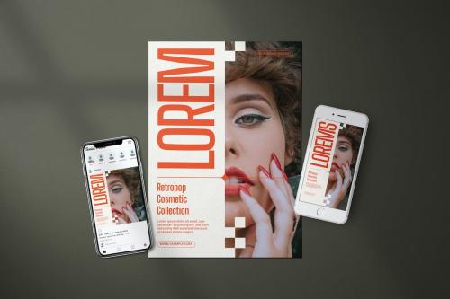 Retro Pop Cosmetic Collection - Flyer Media Kit Retro Pop Cosmetic Collection - Flyer Media Kit