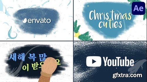 Videohive Christmas Typography And Logo Openers Pack for After Effects 49371258