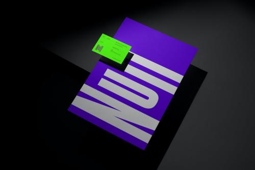 Business Card and Letterhead Mockup Business Card and Letterhead Mockup