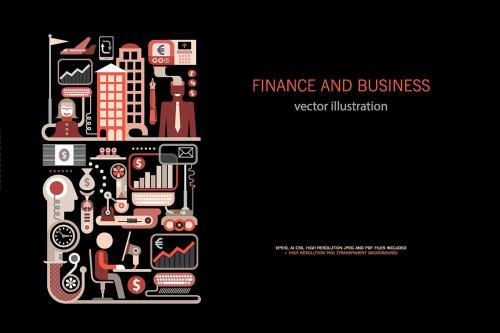 Finance and Business vector illustration Finance and Business vector illustration