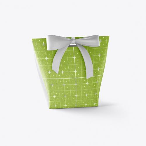 Paper Bag with Bow Mocklup Paper Bag with Bow Mocklup