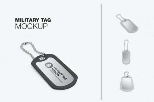 Metal Tag Mockup Metal Tag Mockup