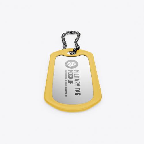 Metal Tag Mockup Metal Tag Mockup