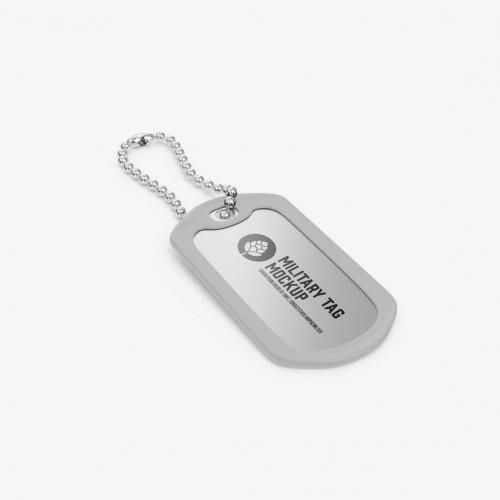 Metal Tag Mockup Metal Tag Mockup