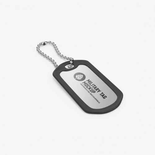 Metal Tag Mockup Metal Tag Mockup