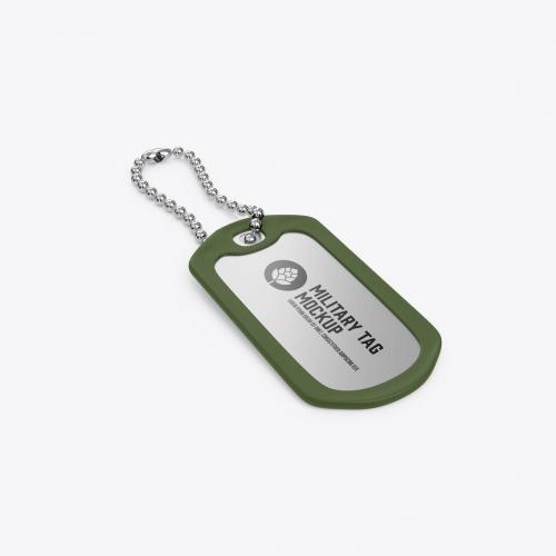 Metal Tag Mockup Metal Tag Mockup