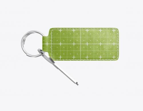 Natutal Leather Keychain Mockup Natutal Leather Keychain Mockup