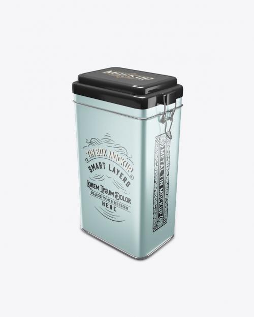 Tin With Locking Lid Tin With Locking Lid