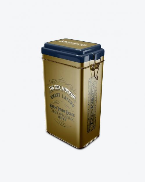 Tin With Locking Lid Tin With Locking Lid