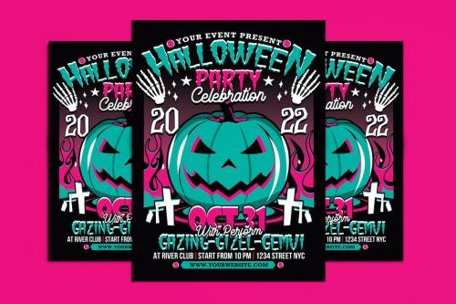 Halloween Party Celebration Flyer Halloween Party Celebration Flyer
