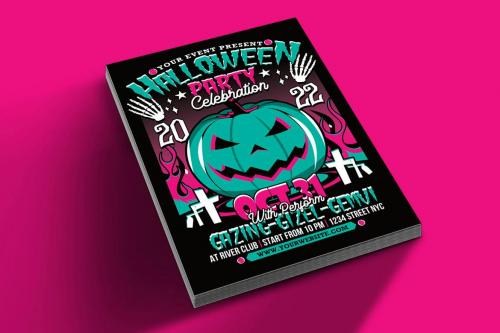 Halloween Party Celebration Flyer Halloween Party Celebration Flyer