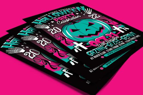 Halloween Party Celebration Flyer Halloween Party Celebration Flyer