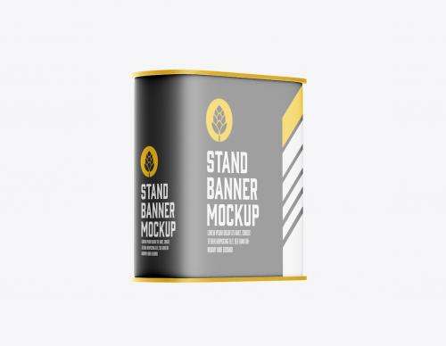 Promo Stand Banner Mockup Promo Stand Banner Mockup