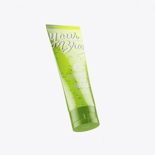 Transparent Cosmetic Tube Mockup Transparent Cosmetic Tube Mockup