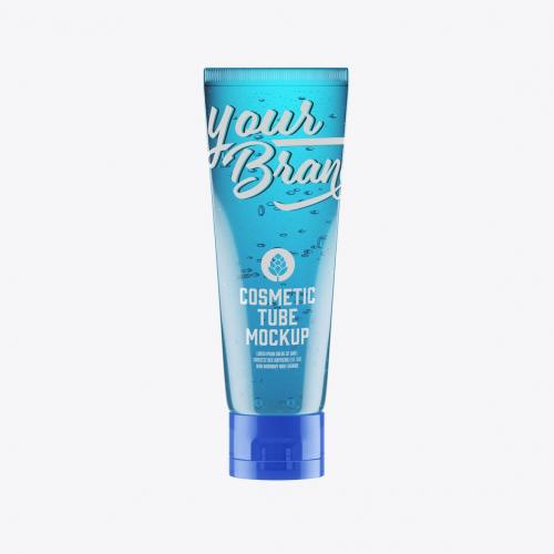 Transparent Cosmetic Tube Mockup Transparent Cosmetic Tube Mockup