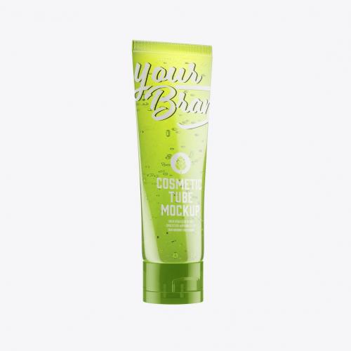 Transparent Cosmetic Tube Mockup Transparent Cosmetic Tube Mockup