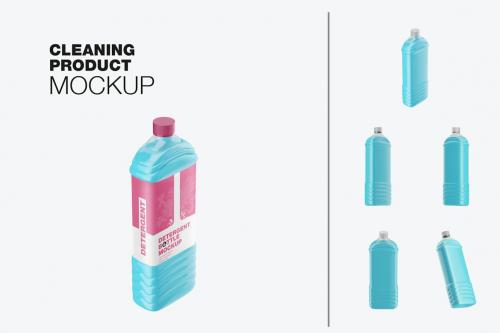 Plastic Liquid Bottle Mockup Plastic Liquid Bottle Mockup