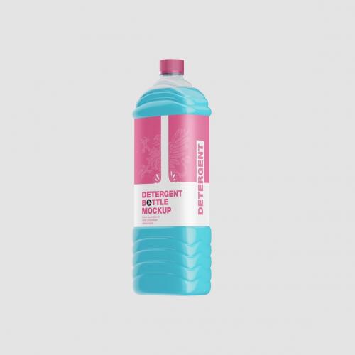 Plastic Liquid Bottle Mockup Plastic Liquid Bottle Mockup