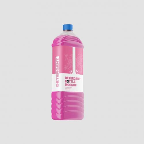 Plastic Liquid Bottle Mockup Plastic Liquid Bottle Mockup