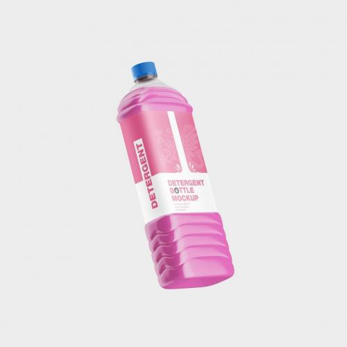 Plastic Liquid Bottle Mockup Plastic Liquid Bottle Mockup