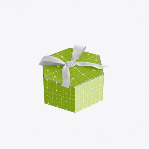 Kraft Box with Bow Mockup Kraft Box with Bow Mockup