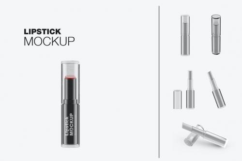 Set Cosmetic Lipstick Mockup Set Cosmetic Lipstick Mockup