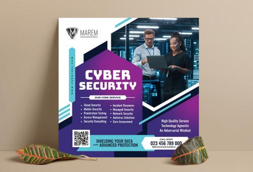 Cyber Security Flyer and Instagram Cyber Security Flyer and Instagram