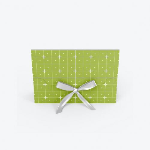 Kraft Paper Folder with Bow mockup Kraft Paper Folder with Bow mockup