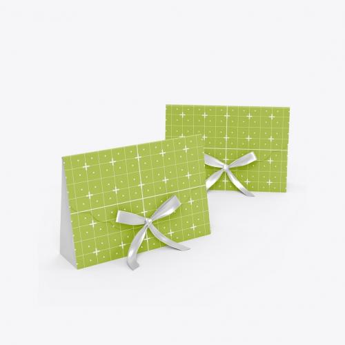 Kraft Paper Folder with Bow mockup Kraft Paper Folder with Bow mockup
