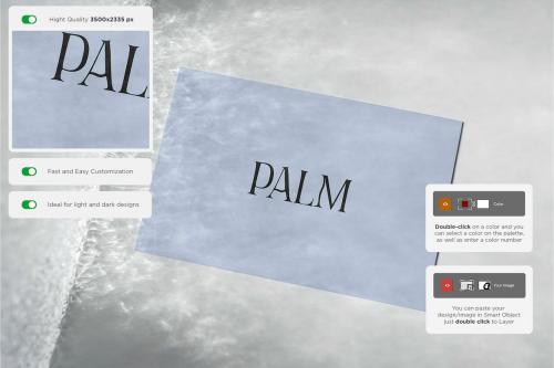 Business Card Mockup Reflections Business Card Mockup Reflections