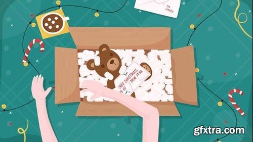 Videohive Christmas Gift Unpacking 49384367